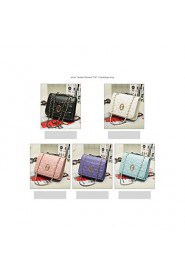 Mini Satin lattice Shoulder Messenger dual chain bag