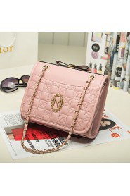 Mini Satin lattice Shoulder Messenger dual chain bag