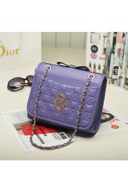 Mini Satin lattice Shoulder Messenger dual chain bag