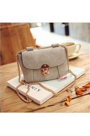 Women PU Sling Bag Shoulder Bag Beige / Pink / Gray / Black