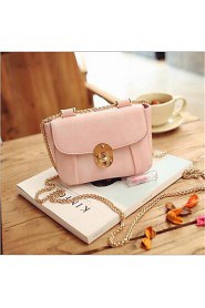 Women PU Sling Bag Shoulder Bag Beige / Pink / Gray / Black