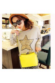 Women Formal / Sports / Casual / Outdoor / Office & Career / Shopping PU Shoulder Bag Green / Yellow / Orange / Fuchsia