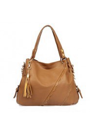 Women Cowhide Shopper Shoulder Bag Multi color