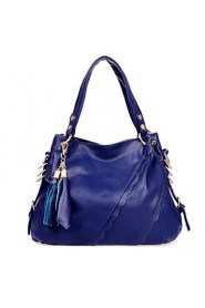 Women Cowhide Shopper Shoulder Bag Multi color