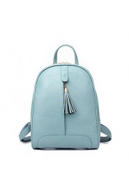 Women PU Bucket Backpack / School Bag / Travel Bag Pink / Blue / Gray / Black