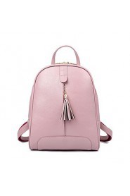 Women PU Bucket Backpack / School Bag / Travel Bag Pink / Blue / Gray / Black