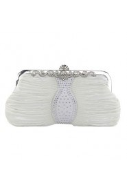 Amazing Silk Metal With Rhinestone Clutches/Evening Handbags(More Colors)