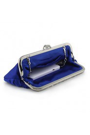 Amazing Silk Metal With Rhinestone Clutches/Evening Handbags(More Colors)