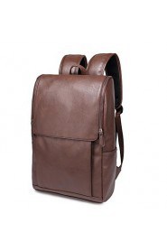 Men PU Sports / Casual / Outdoor / Shopping Backpack / School Bag Brown / Black