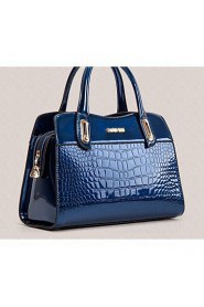 Women PU Doctor Tote Purple / Blue / Black