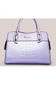 Women PU Doctor Tote Purple / Blue / Black