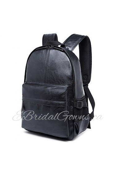 Men PU Sports / Casual / Outdoor / Shopping Backpack / School Bag Brown / Black