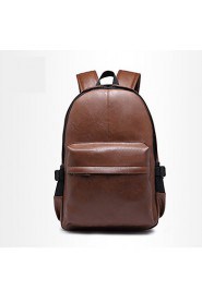 Men PU Sports / Casual / Outdoor / Shopping Backpack / School Bag Brown / Black