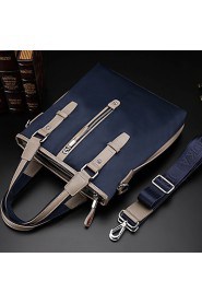 Men PU Doctor Shoulder Bag / Tote / Satchel Blue / Black