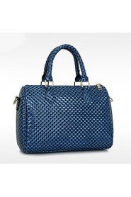 Women PU Barrel Shoulder Bag / Tote / Satchel Blue / Gold / Brown / Red / Black