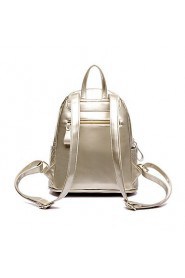 Women PU Bucket Backpack / School Bag / Travel Bag White / Blue / Gold / Black