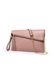 Women PU Flap Shoulder Bag / Satchel Pink / Blue / Red / Black