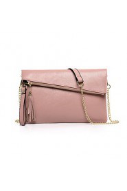 Women PU Flap Shoulder Bag / Satchel Pink / Blue / Red / Black