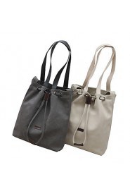 Women Shopper Shoulder Bag Beige / Gray / Black