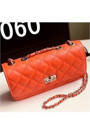 Women PU Sling Bag Shoulder Bag Beige / Orange / Red / Black