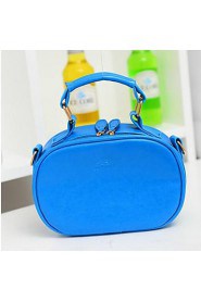 Fashion Simple Double Zippered Shoulder Bag