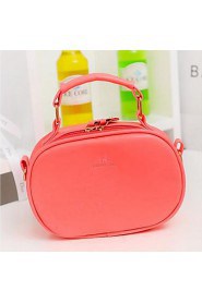 Fashion Simple Double Zippered Shoulder Bag