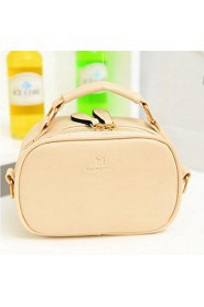 Fashion Simple Double Zippered Shoulder Bag