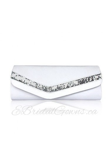 Gorgeous Satin/ Silk Shell With Beading Evening Handbags/ Clutches More Colors Available