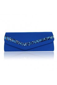 Gorgeous Satin/ Silk Shell With Beading Evening Handbags/ Clutches More Colors Available