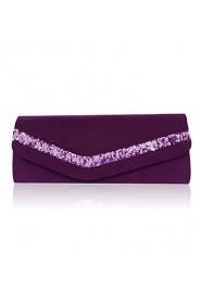 Gorgeous Satin/ Silk Shell With Beading Evening Handbags/ Clutches More Colors Available