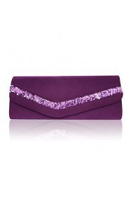 Gorgeous Satin/ Silk Shell With Beading Evening Handbags/ Clutches More Colors Available