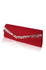 Gorgeous Satin/ Silk Shell With Beading Evening Handbags/ Clutches More Colors Available