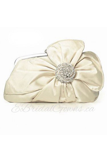 Silk With Crystal/ Rhinestone Party Clutches More Colors Available