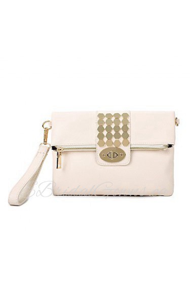 Women PU Baguette Shoulder Bag / Satchel White / Blue / Red / Black