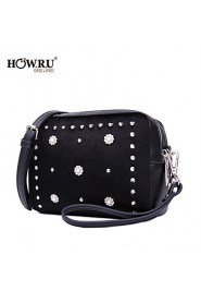 Women's PU Tote Bag/Single Shoulder Bag/Crossbody Bags Black