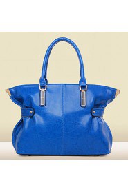 Women PU Barrel Shoulder Bag / Tote Blue / Brown / Red / Black