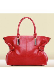 Women PU Barrel Shoulder Bag / Tote Blue / Brown / Red / Black