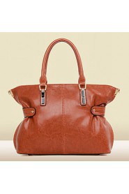 Women PU Barrel Shoulder Bag / Tote Blue / Brown / Red / Black