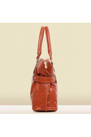 Women PU Barrel Shoulder Bag / Tote Blue / Brown / Red / Black