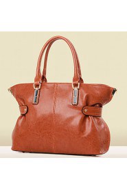 Women PU Barrel Shoulder Bag / Tote Blue / Brown / Red / Black