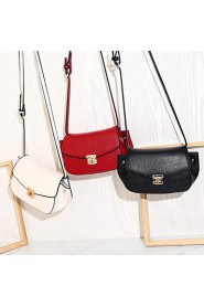 Women PU Shell Shoulder Bag / Satchel White / Red / Black