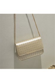 Women PU Baguette Shoulder Bag White / Pink / Gold / Silver / Black