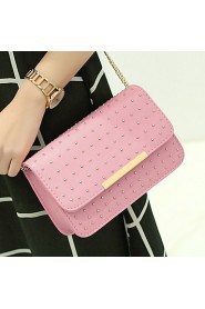 Women PU Baguette Shoulder Bag White / Pink / Gold / Silver / Black