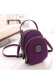 Women's Waterproof Grab Handle Zip Closure Shoulder Bag