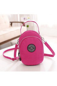 Women's Waterproof Grab Handle Zip Closure Shoulder Bag