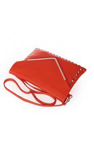 Women PU Sling Bag Shoulder Bag Blue / Orange / Red / Black