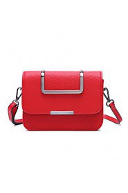 Women PU Sling Bag Shoulder Bag Red / Gray / Black