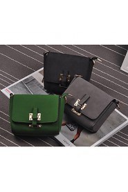 Women PU Sling Bag Shoulder Bag Green / Gray / Black