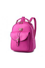 Women PU Baguette Shoulder Bag / Backpack / School Bag Multi color