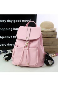 Women PU Baguette Shoulder Bag / Backpack / School Bag Multi color